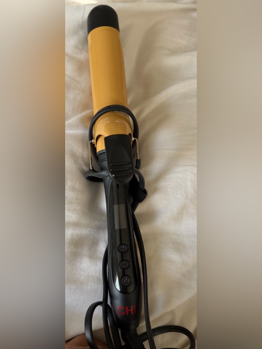 Chi Gold And Black Curling Iron With Digital Display Model Ca 1035